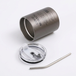 Gobelet isotherme en acier inoxydable à double paroi avec paille 350ml 600ml pour café, voyage, vente en gros, logo personnalisé - Product Image 6