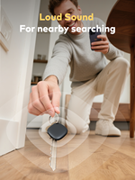 Traceur GPS pour chien certifié MFI avec fonction anti-perte, compatible avec l'application Find My, batterie rechargeable, matériau plastique