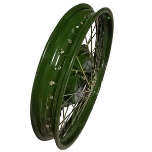 Piezas de rueda de motocicleta CJK750 2,15*<span class=keywords><strong>19</strong></span> 750cc <span class=keywords><strong>radios</strong></span> de motocicleta rueda delantera y trasera Sub Assy. Para URAL. M72 R71 R61, - Product Image 2