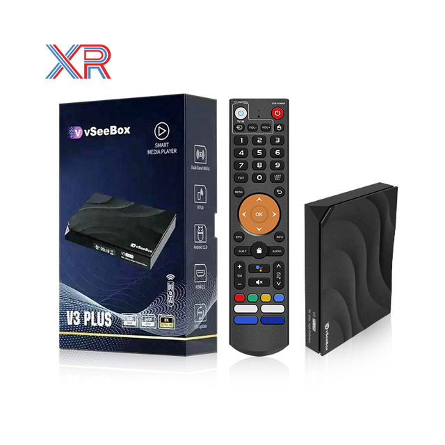 Lifetime Free Super TV Box Streaming Media Player Set-top Box 4+64GB 8K Ultra HDR10+ WiFi6 Smart Android Vseebox V3 Plus