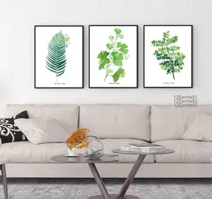 Stampa su tela fiore personalizzato stampa Pop immagini di piante soggiorno astratto 3 pezzi dipinti pittura decorativa arte murale