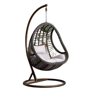 Haute qualité adulte demi-lune hamac balançoire moderne jardin oeuf chaise pour Patio chambre hôtel cour-vente en gros extérieur suspendu - Product Image 1