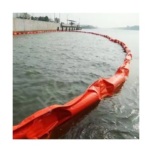 HOKBG-Geotextil tejido estable UV PP, flotador sólido, pluma de contención de derrames de aceite con cortina de limo para protección del medio <span class=keywords><strong>ambiente</strong></span> - Product Image 1