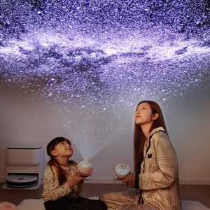 Children's Rotating 10W LED Night <b>Light</b> Table Lamp Star Moon <b>Projector</b> Plastic Decor Planetarium Bedroom Battery Powered AC - Product Image 4