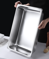 Peralatan Dapur Komersial Terbaik XY, Penghangat Makanan Buffet Bain Marie Multi Kompartemen Stainless Steel Dengan Tutup Transparan