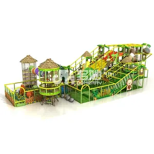 custom theme children wood indoor playground diy equipment