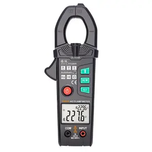 Professional Digital Clamp Meter Pocket Size Multimeter AC Resistance Test Tool