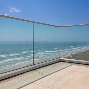 Made in china DB vendita calda ringhiera in alluminio con vetro temperato per ponte ringhiera in vetro scherma U canale per villa - Product Image 3