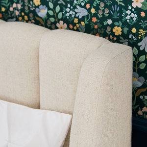 Cama Matrimonial Zayshine de Estilo Francés Retro de Lujo, en Terciopelo Azul, de 1.8 Metros, Modular, para Hotel, Villa o Apartamento, Cama Doble Suave Tipo Princesa - Product Image 5