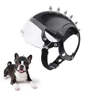 Casque <span class=keywords><strong>de</strong></span> sécurité <span class=keywords><strong>pour</strong></span> <span class=keywords><strong>chien</strong></span> avec <span class=keywords><strong>lunettes</strong></span> intégrées, casquette <span class=keywords><strong>de</strong></span> moto style punk, équipement <span class=keywords><strong>de</strong></span> <span class=keywords><strong>protection</strong></span> <span class=keywords><strong>pour</strong></span> la tête <span class=keywords><strong>pour</strong></span> la conduite en extérieur - Product Image 1