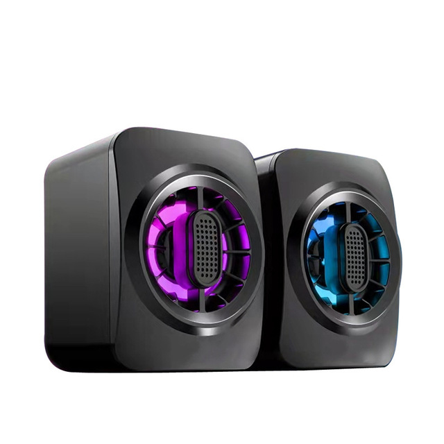 MQ 2.0 Computer Speakers Wired Desktop Audio System Multimedia Laptop Speaker Stereo Sound Pair Home Use