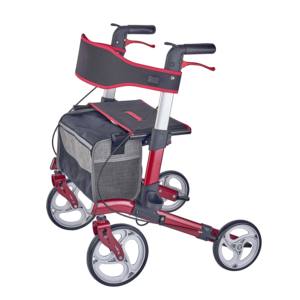 Andador con Ruedas Bariátrico, Capacidad de 180 kg, Carrito de Compras, Andador Plegable con Asiento Extra Ancho, Resistente, Patentado - Product Image 1