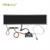 Layar LCD 19 inci 1920x360, Tipe Stretch Display, Rak Lebar, Batang Peregangan, Monitor Iklan Horizontal untuk Digital Signage