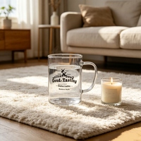 Tasse en verre épaisse de style nordique créatif pour la maison, idéale pour le petit-déjeuner, le lait, le jus, le café, bouteille d'eau en verre, Ali Baba