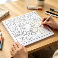Livre de coloriage à couverture rigide avec motifs mignons, 48 pages, pour des journées confortables, anti-stress, impression personnalisée, cadeau pour adolescents, adultes et enfants