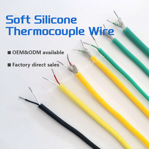 Câble de compensation de type N, thermocouple haute température, fil torsadé 2 conducteurs, gaine en silicone, isolant FEP, ligne blindée IP65 - Product Image 5