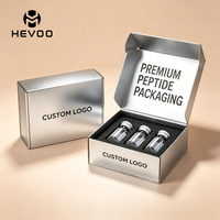 Personalización de Marca Privada, Estuche para Péptidos de 3ml, 5ml, 7ml, Embalaje en Caja de Correo, Acabado Holográfico, Estuche de Viaje para Péptidos