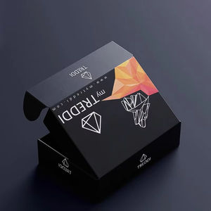 사용자 정의 로고 인쇄 플랫 팩 종이 포장 상자 골판지 골판지 다이 컷 접는 크래프트 우편물 배송 우편 상자 - Product Image 2