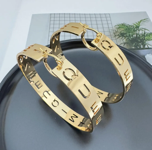 Серьги-кольца из нержавеющей стали, 18 К - Product Image 2