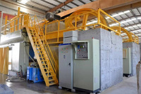 Scie à ruban multi-lames Hualong Stone Machinery pour la coupe de blocs de marbre en carrière, machine à pierre avec 80 lames pour la Turquie
