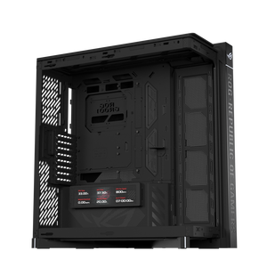 Boîtier panoramique ROG Cronox EATX Full Tower avec écran LCD de 9,2 pouces, compatible avec les cartes mères EATX, cartes graphiques jusqu'à 400 mm, boîtier à panneau <span class=keywords><strong>plat</strong></span> - Product Image 1