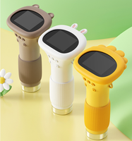 Children 4X 2 Inches IPS Screen Digital Colorful Child Pocket ABS Microscope Magnifier for Kids with 8 LEDS