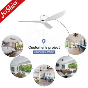 1stshine ventilateur de plafond profil bas économe en énergie ventilateur de plafond encastré avec télécommande - Product Image 5