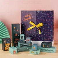 Coffret cadeau de luxe pour Noël avec calendrier de l'avent coffret cosmétique personnalisé coffret emballage parfum soins de la peau coffrets cadeaux de festival