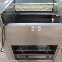 Borstelrol aardappel schilmachine voor wintermeloen zoete aardappel wortel roestvrij staal commerciële groenteschilmachine