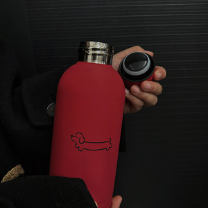 Cute Cartoon Puppy Stainless Steel Thermos <b>Cup</b> High Quality Positive <b>Red</b> New Year Gift 6-12 Hours Thermal Insulation - Product Image 3