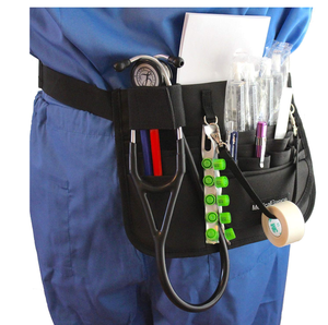 Medical Organizer Belt Medical Basics Emergency <b>Nurse</b> <b>Bag</b> Apron <b>Nurse</b> Fanny Pack Stethoscope Holder and Tape Holder 420D PU Coat - Product Image 2