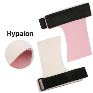 Empuñaduras de mano de entrenamiento de cuero de goma Hypalon reforzado con Kevlar Unisex guantes de gimnasio personalizados para Fitness levantamiento de pesas Pull-ups - Product Image 1