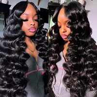 Lots de Cheveux Indiens Grade 12A Double Drawn, 100% Vierge, Cuticules Alignées, Cheveux Humains Naturels à Ondulations Souples, Tissage Économique
