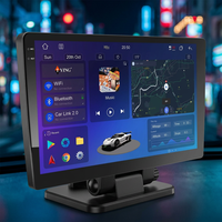 Autoradio portable universel 2K OLED 9/10 pouces avec navigation GPS, Android Auto, CarPlay, DSP, aide au recul, WiFi/3G/4G intégrés