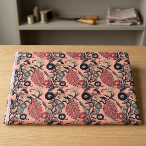 Grossiste de tissu indien imprimé à l'écran 100 % coton, matière première pour robes, tissu en coton léger imprimé à la main - Product Image 3