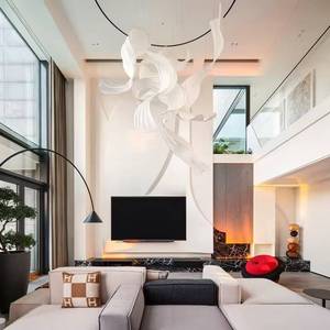 Sanhai Design d'intérieur moderne, rendu 3D Max, dessin de construction, villa, salon, décoration personnalisée, maison chic, maison entière - Product Image 1