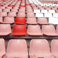 Chaises professionnelles mobiles en plastique d'intérieur de sièges de stade pour les gradins en aluminium asseyant des sièges de stade