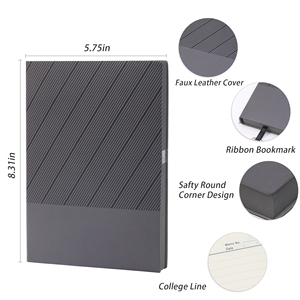 Custom Leather Printed Hardcover <b>Diary</b> A5 Promotional Business Gifts for Students Thread Sewing 80gsm Inner Paper 80 Sheets - Product Image 2