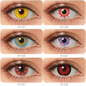 Lentes de Contacto Suaves para Cosplay, Lentes de Contacto de Crazy Eye, Precio Al por Mayor, Lentes de Contacto de Sun God, Material Seguro y Suave, Lentes Anuales, Novedad - Product Image 4