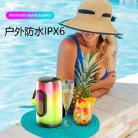 Enceinte portable Bluetooth Hopestar P52 10W, étanche IPX6, lumière RGB dynamique 360° °   Son Surround TWS pour les Fêtes en Plein Air