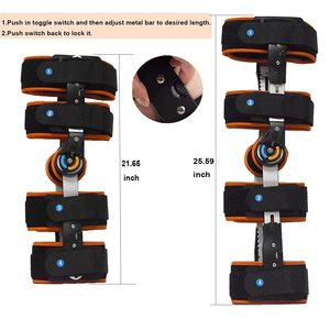 Penyangga Lutut ROM Berengsel HKJD, Penyangga Lutut yang Dapat Disesuaikan untuk Ortritis, ACL, PCL, Robekan Meniskus, Tendon, Osteoarthritis - Product Image 6