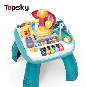 Funny Montessori Baby Activity Game Table Toy Musical Instruments Educational Early Learning Table for Baby Musical Toys