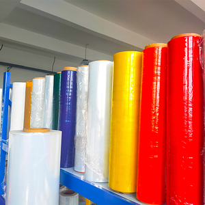 工場直販最安値 パレット包装用プラスチック包装 LLDPEストレッチフィルムロール 手巻き/機械巻き両用 保護フィルム - Product Image 6