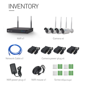 ชุดกล้องวงจรปิดไร้สาย4CH ชุดกล้องวงจรปิดรักษาความปลอดภัยแบบมืออาชีพ/eseecloud 5MP นาฬิกาโทรศัพท์ชุด NVR H.265ซีมอสใช้กลางแจ้งมองเห็นกลางคืน <span class=keywords><strong>HDD</strong></span> WiFi - Product Image 4