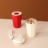 Penjualan terlaris 450ml Tumbler kopi pabrik grosir Tumbler dinding ganda terisolasi Tumbler dengan tutup tali
