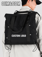 Sac à dos de voyage 2 en 1 en nylon imperméable personnalisé avec fermeture à cordon et compartiment pour ordinateur portable pour la randonnée et les trajets quotidiens