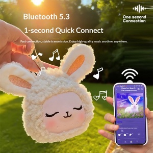 PT-40 En gros, Mini haut-parleur sans fil portable en peluche lapin, avec fonction bruit blanc et fonction anti-stress, à faible niveau sonore, pour la maison - Product Image 5