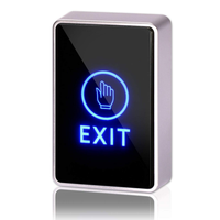 Bouton de sortie de porte à écran tactile LED, interrupteur à capteur tactile