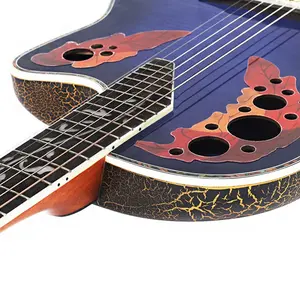 Ovation fabricantes de violão barato oem guitarra com 4-band eq violão acústico elétrico