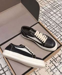 New Black Genuine Leather Sports Shoes High Quality Men's Casual Walking Shoes with Rubber Outsole Trendy and Fashionable - Product Image 4